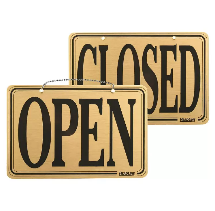 Иллюстрация: таблички "Open" "Closed"