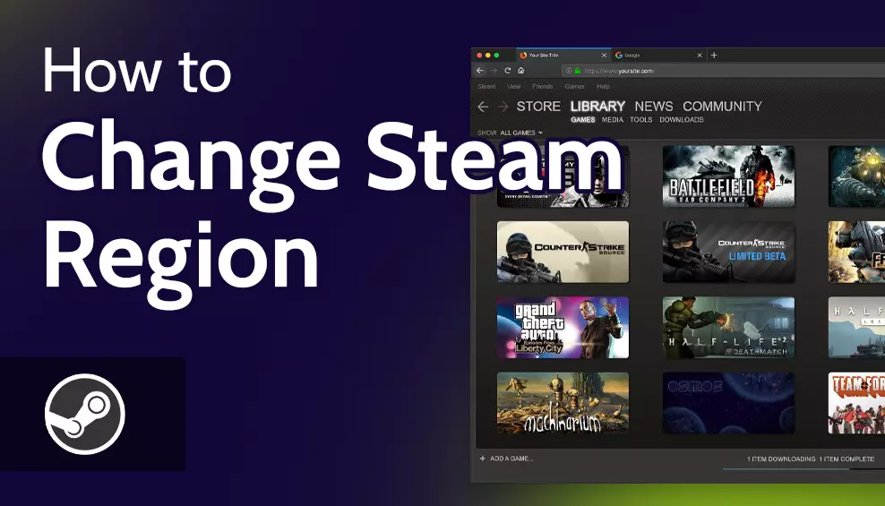 Смена региона в Steam